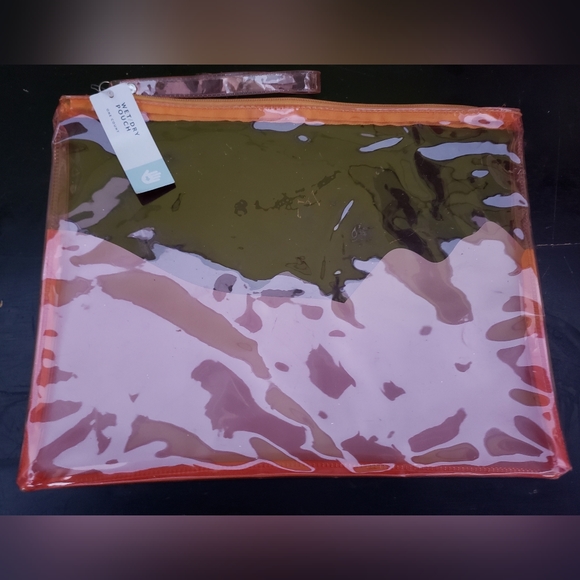 New Abstract Wet/Dry Plastic Bag, ~12x9" with wristlet, GREAT for concerts/pools - Picture 3 of 3